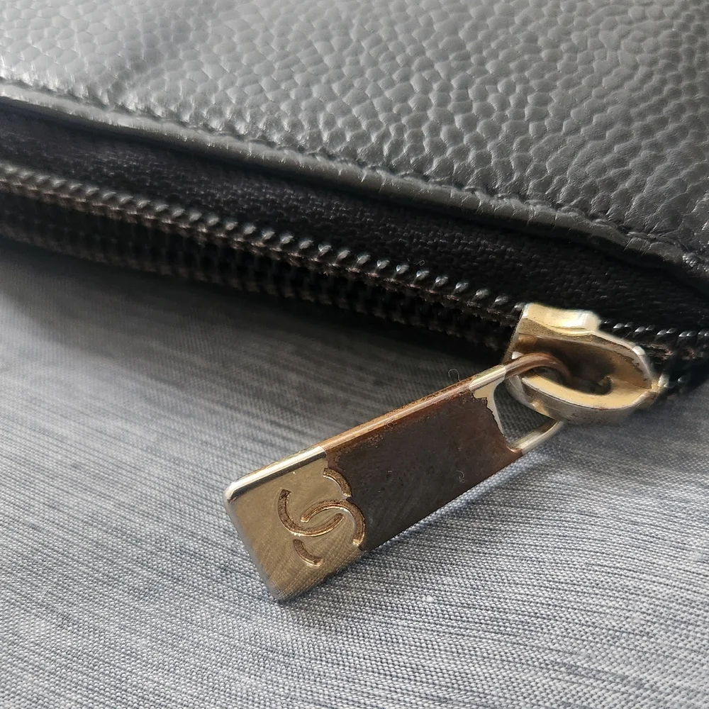 Chanel Cavier Timeless CC Zip-Around Long Wallet - Picture 7 of 11